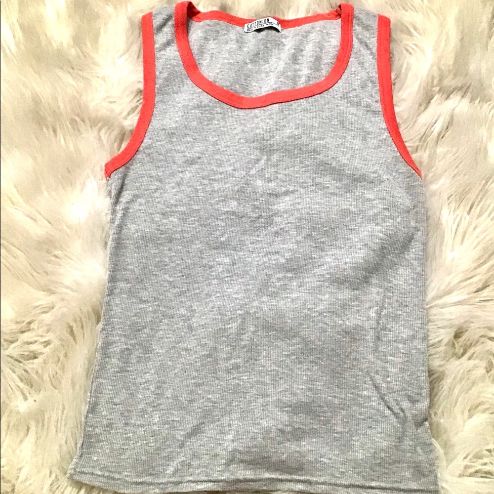 Cotten on tank top